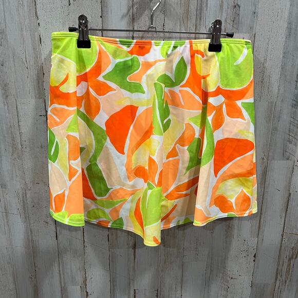 New! Old Navy Tropical Print Sarong Swim Skirt Knot Womens Large Beach Summer - Picture 4 of 6